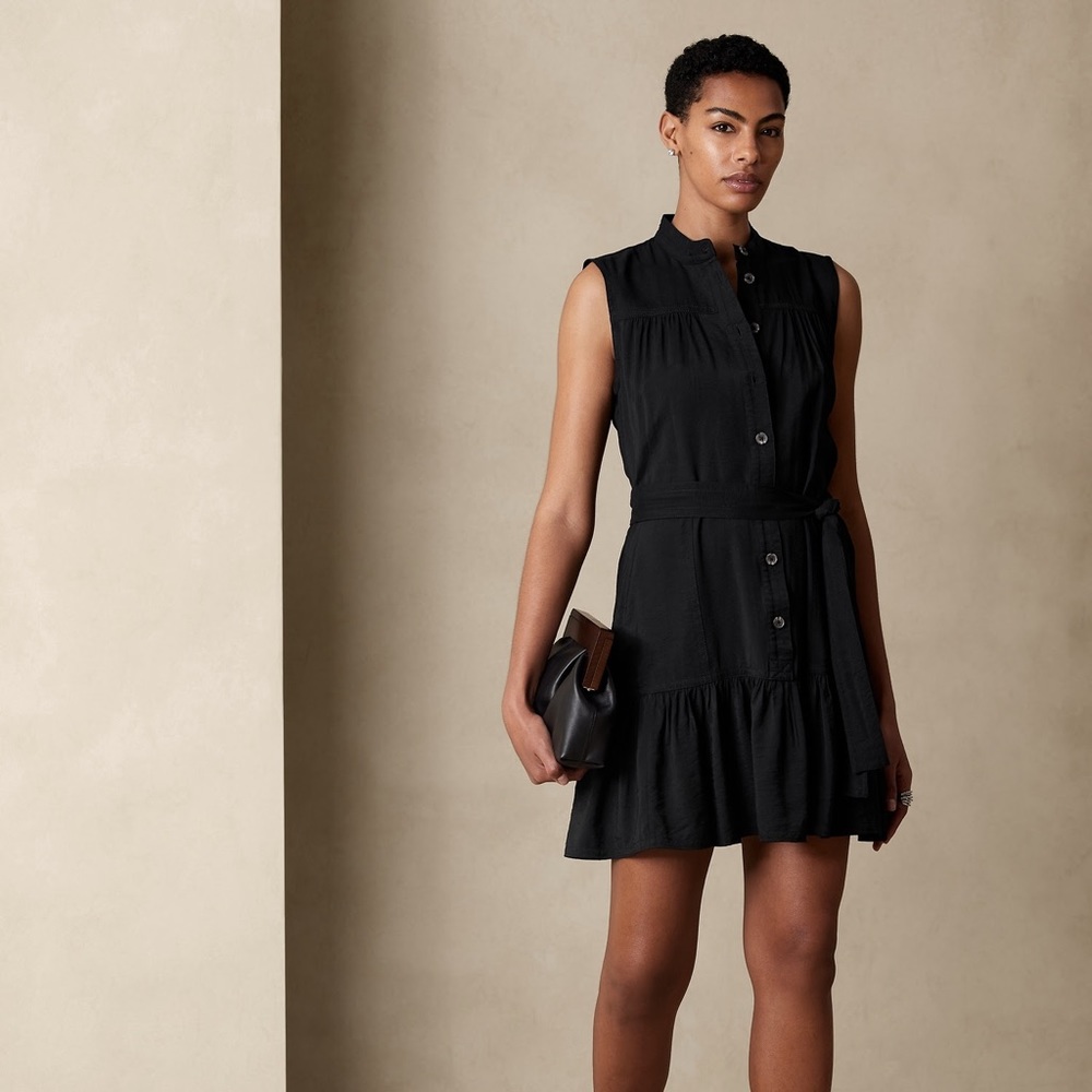 Banana Republic Flounce Hem Shirtdress (S)